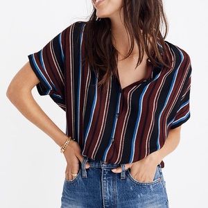 Madewell Central Drapey Shirt Menford Stripe